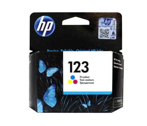 Image of ראש דיו צבעוני מקורי HP 123